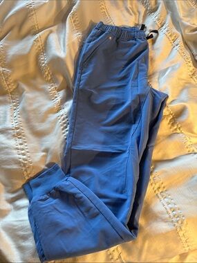 FIGS Ceil Blue Drawstring Jogger Pants Size M